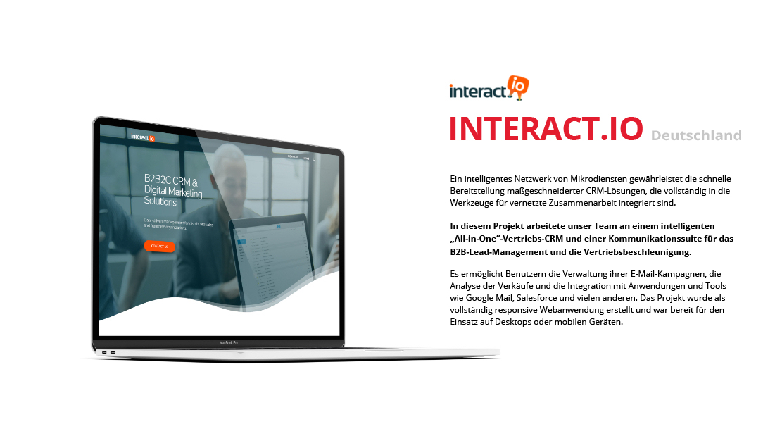 kurze Fallstudie für das Projekt Interact.io