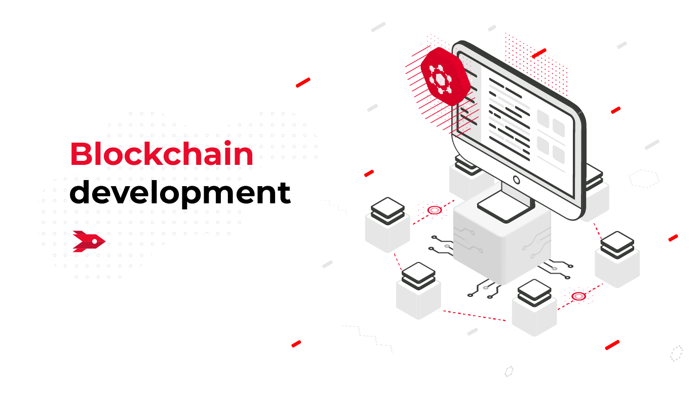 banner titled "Blockchain development"