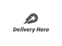 Delivery Hero black and white logo