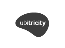 ubitricity black and white logo