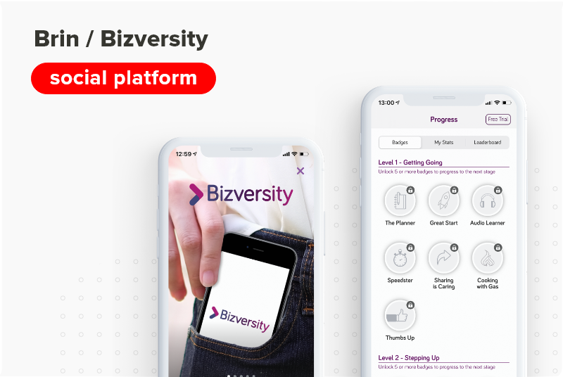 Brin Bizversity social media mobile app Concise Software