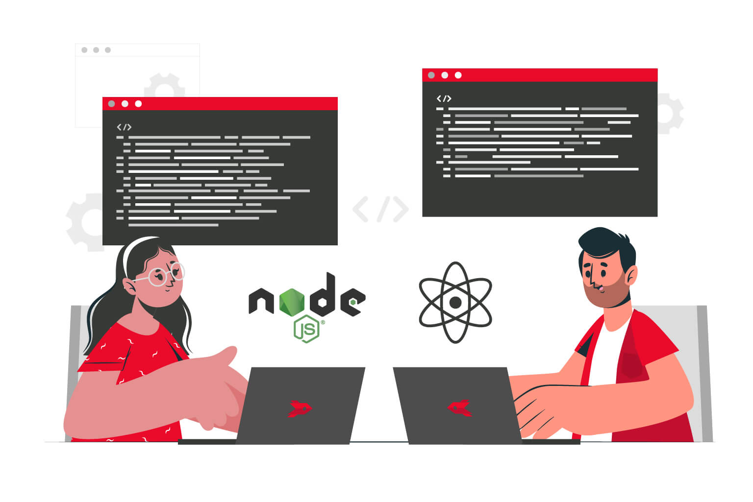 deifference between ReactJS and NodeJS