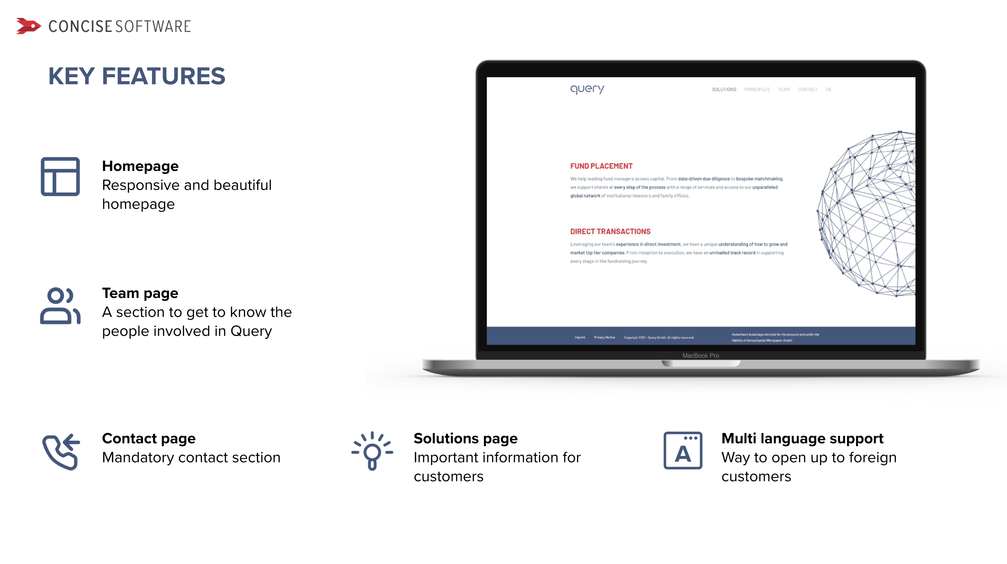 A slide that presents a case study of the Query