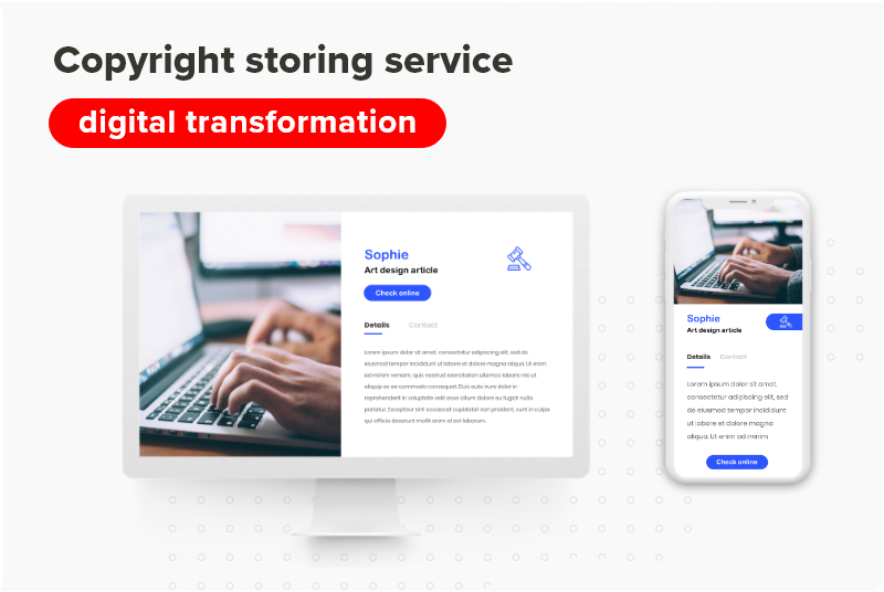 A short case study for the copyright storing service