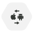 crossing between Android and iOS