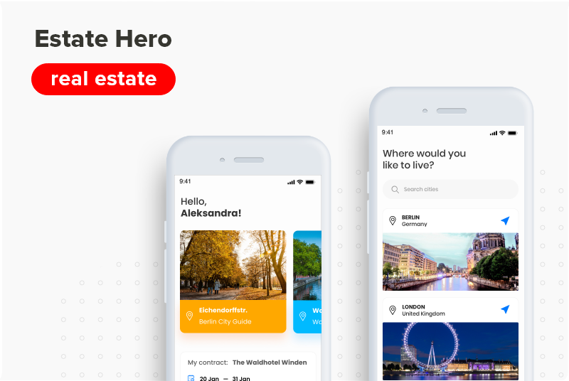 short case study showing the Estate Hero application