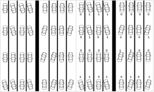 Storing data in a binar format on a cassette tape