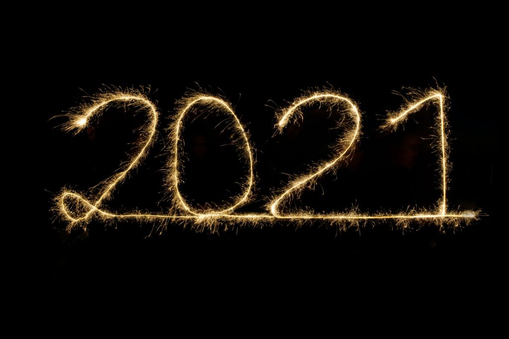 banner showing the year 2021