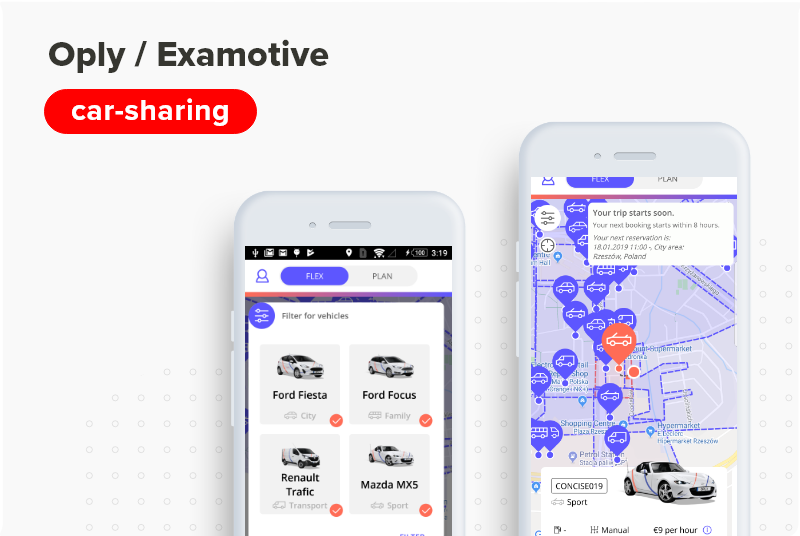 A short case study for the Oply Examotive application