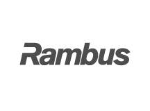 Rambus black and white logo