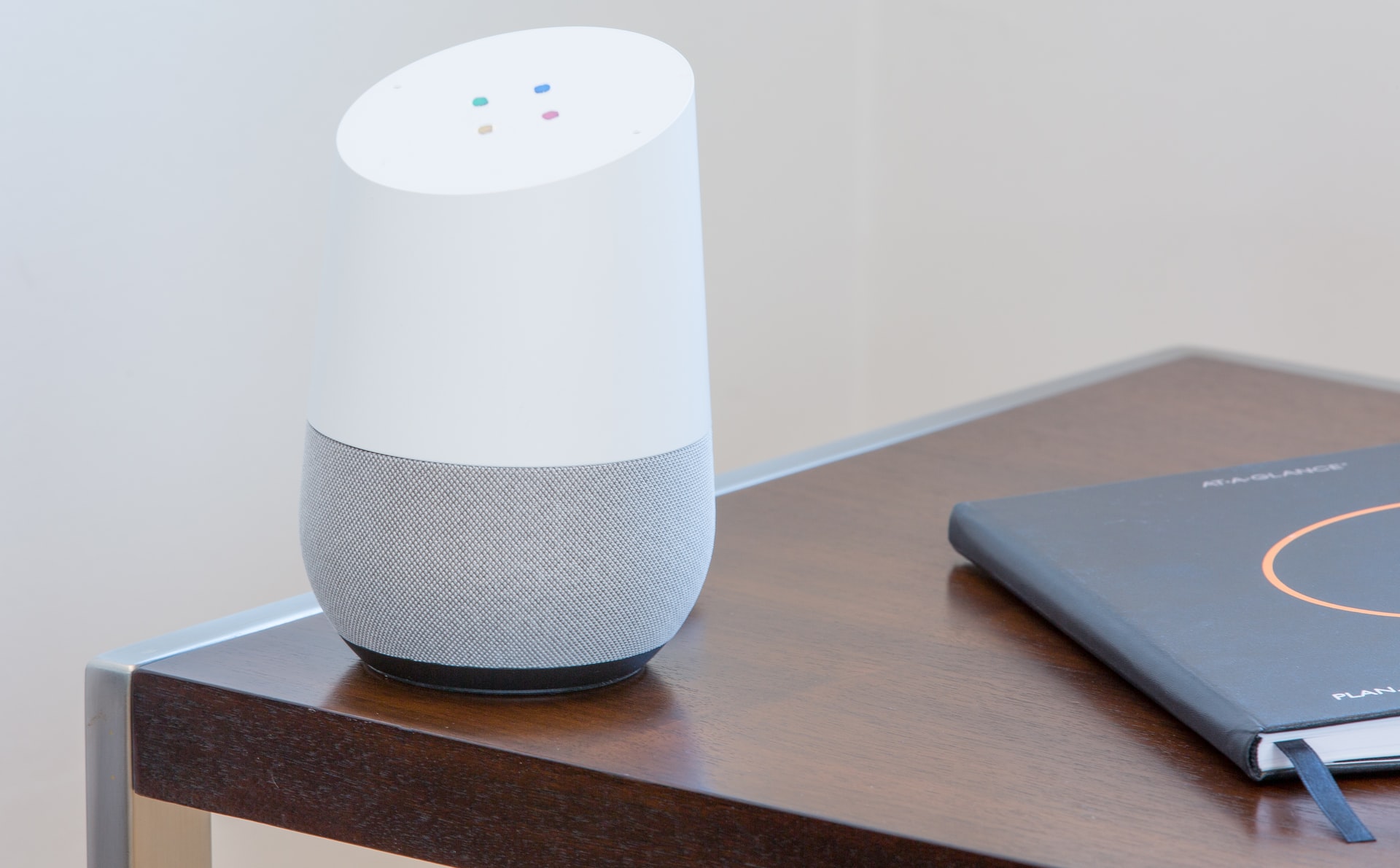 Google Assistant, Google Home on a desk